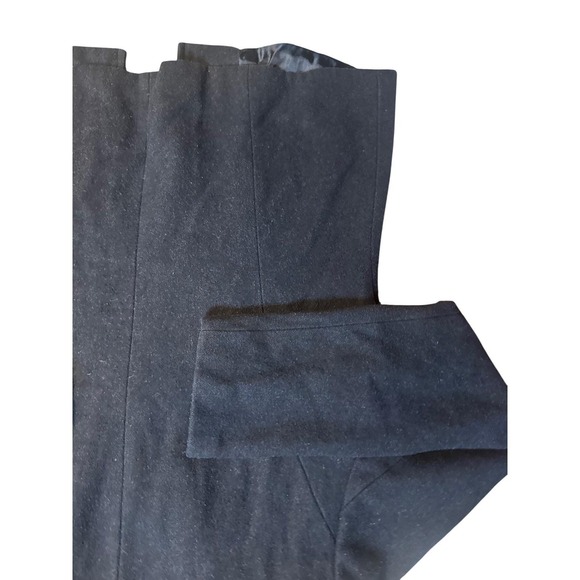 Gap Black Wool Blend Peacoat Jacket Womens Medium Classic Button Coat - Picture 4 of 5